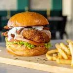 Crunchy Salmon Burger