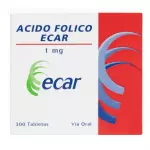 ACIDO FOLICO 1MG CAJA X 300 TABLETAS