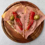 Porcion de pizza especial