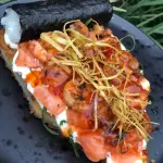 Sushipizza Camarão e Salmão
