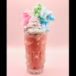 Frappé de algodón de azúcar