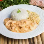 Marmitex P - STROGONOFF DE FRANGO