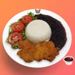 Sobrecoxa de frango empanada