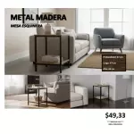 METAL MESA ESQUINERA