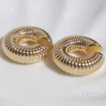 Cuff oruga mediano gold Inox (2.5cm)(copy)(copy)