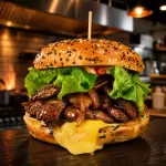 Hamburguesa de arrachera