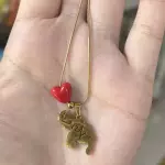 Collar mapa corazón acrílico
