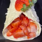Morango com chocolate branco