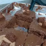 Super fatia bolo gelado chocobrownie