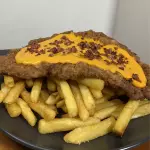 Milanesa cheddar y bacon