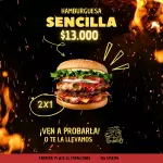 2x1 Hamburguesas Sencillas