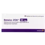 BETALOC ZOK 50MG 30 TABLETAS
