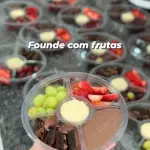 Fondue com frutas