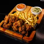 DRUMET EMPANADO + FRITAS