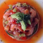Tostada de ceviche 100 grs.