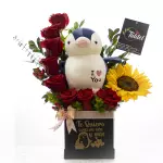 Box de Rosas + Peluche
