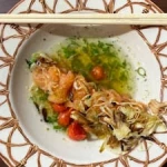 Salmão ao molho hikari
