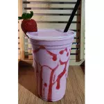 Batida de morango com vodka
