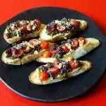 5 "bruschette al Pesto según LUCA