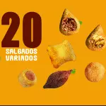 Bira 20 Salgados variados