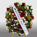 Coroa de Condolência Rosas vermelhas