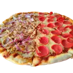 Pizza Grande 1/2 Pepperoni y Pierna
