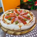 Pizza Jamon y Morron L.A.