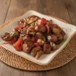 COSTILLA EN SALSA DE TOFU ROJO 南乳排骨
