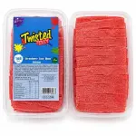 Twisted jelly sour belts strawberry