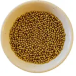 Perlas Escarchadas doradas 2mm