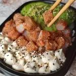 Chirashi langostinos rebozados
