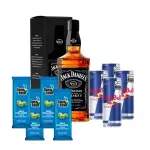 Jack Daniels+Red Bull+Gelo de coco