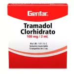TRAMADOL 100 MG CAJA X 5 AMPOLLAS