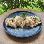 FETTUCCINE DE SALMÃO AO LIMONE