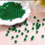 Perlas color verde bandera
