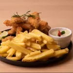Filé de Tilápia c/ Fritas Completa