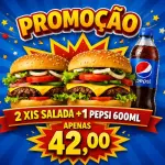 Combo 2 xis salada + pepsi 600ml