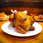 1 pollo a la leña