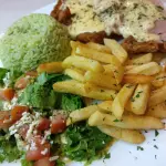 Milanesa gratinada completa