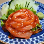 Sashimi Salmão/Sweet Chilli (5uni)
