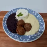 Marmita M - Almôndega com Purê