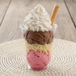 Vaso de helado grande