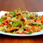 POLLO EN SALSA DE OSTIÓN