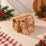 Caja Kraft con cordon y lazo #8161S
