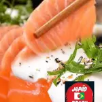10 sashimis salmão semi gril