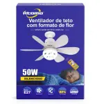 LUMINARIA E VENTILADOR ATOMO 50W