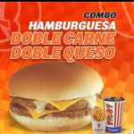 Hamburguesa Doble Carne Doble Queso🍔🍟