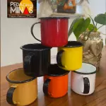 Caneca de aço esmaltada em Ágata