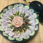 carpaccio de salmão flambado 22 peça
