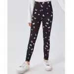Leggings con estampado de mariposa